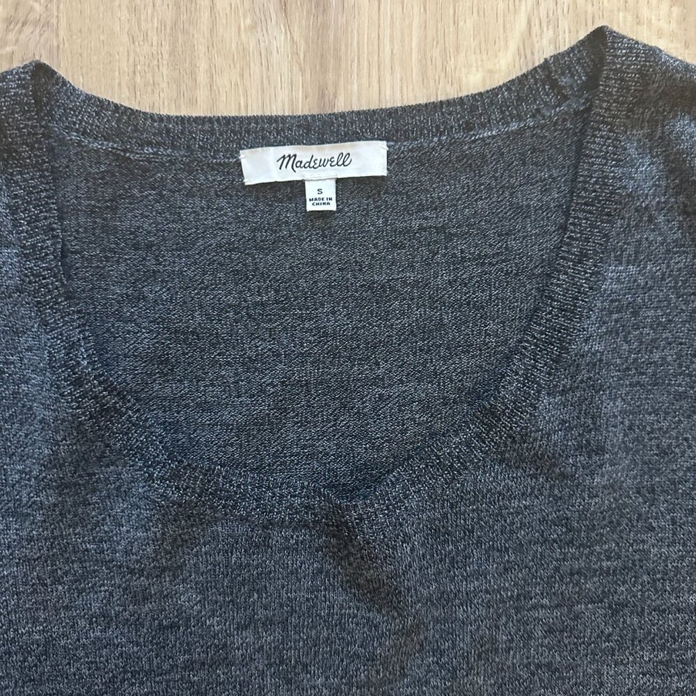 Madewell Scoopneck Sweater in Grey - S - Picture 4 of 5